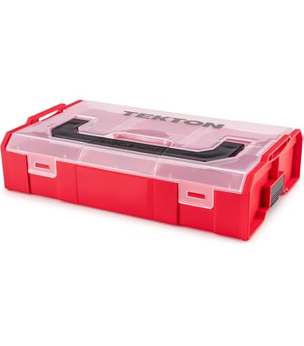 Amazon.com: TEKTON Black Mini Stacking Tool Box with Dividers